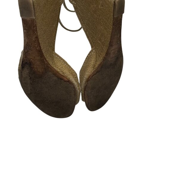 prada Italy straw cream rope design expadrille sandals 38 8 - Picture 7 of 7